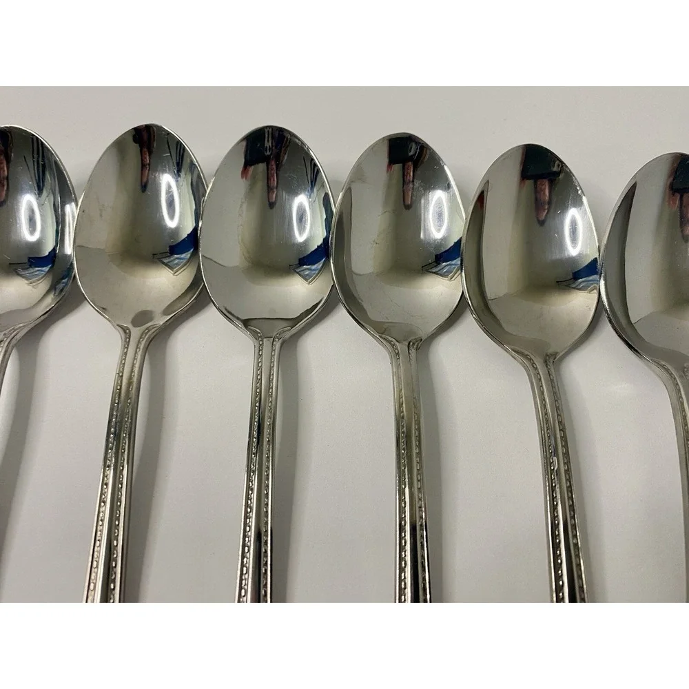 Reed & Barton COPLEY 6 Teaspoons Stainless Steel Flatware Replacements #2
